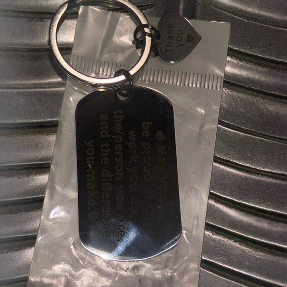 Thank you Quote Key Ring - Picture 2 of 2